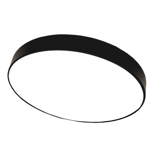 36W apvalus juodas lubinis LED šviestuvas BOLTON